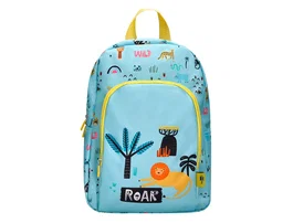 Liderpapel Mochila escolar Safari infantil azul león