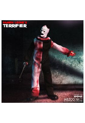 Mezco Toyz Figura Art The Clown Terrifier One:12 Collective (18 cm) de Edición de Lujo con Accesorios