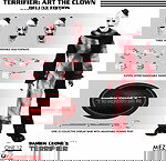 Mezco Toyz One:12 Collective Art The Clown Figura de Acción - Terrifier, 18 cm, 28 Puntos de Articulación, 3 Cabezas y Múltiples Accesorios