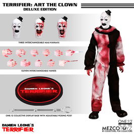 MEZCO TOYZ Figura Art the Clown Terrifier One:12 18cm Coleccionable con Accesorios