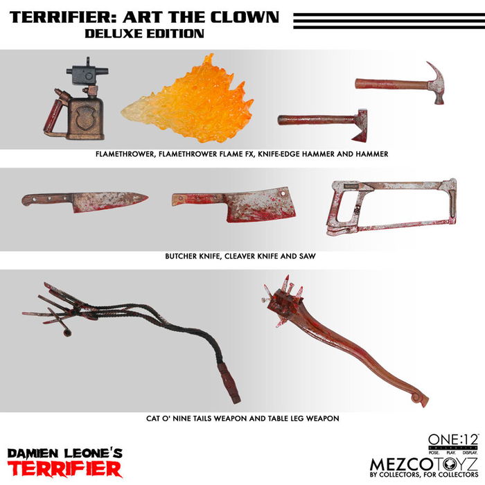 MEZCO TOYZ Figura Art the Clown Terrifier One:12 18cm Coleccionable con Accesorios