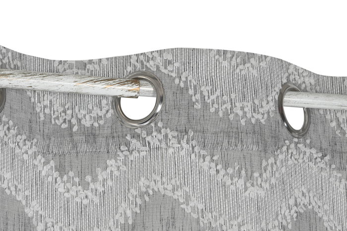DKD Home Decor Cortina Bordada Gris 140x260x260 cm