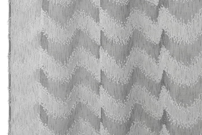 DKD Home Decor Cortina Waves23 Urbana Gris Poliester 260 x 260 x 140 cm (2 Unidades)
