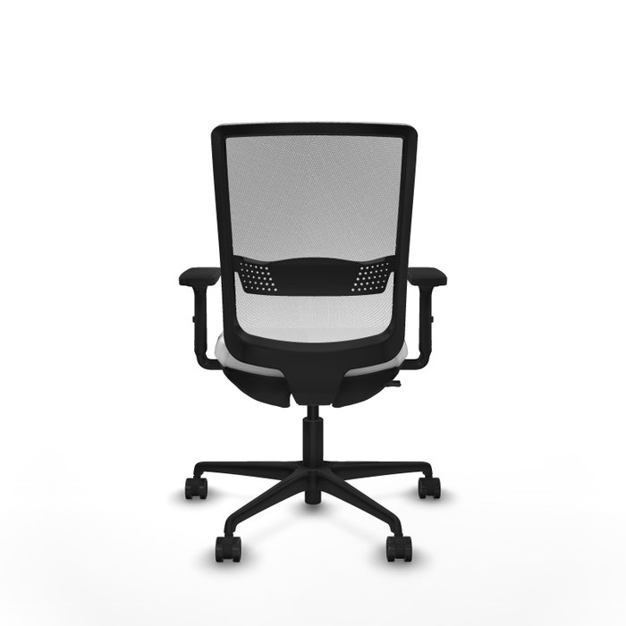PIQUERAS Y CRESPO Silla de oficina Haches, Blanco, Mecanismo Sincro/Traslack, Brazos 2D