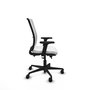 PIQUERAS Y CRESPO Silla de oficina Haches, Blanco, Mecanismo Sincro/Traslack, Brazos 2D