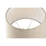 DKD Home Decor Lámpara de Sobremesa de Latón y Ratán Natural
