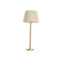 DKD Home Decor Lámpara de Sobremesa de Latón y Ratán Natural