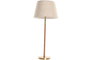 DKD Home Decor Lampara Sobremesa India lamps 1c25 Laton Ratan Natural Dorado Beige 35 x 77 x 255 cm