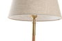 DKD Home Decor Lampara Sobremesa India lamps 1c25 Laton Ratan Natural Dorado Beige 35 x 77 x 255 cm