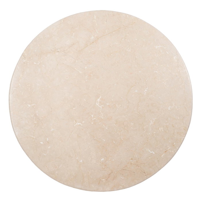 Mesa Comedor Natural-Crema Mármol/Madera 120 X 120 X 74 cm
