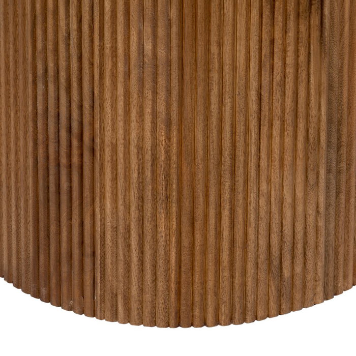 Mesa Comedor Natural-Crema Mármol/Madera 120 X 120 X 74 cm