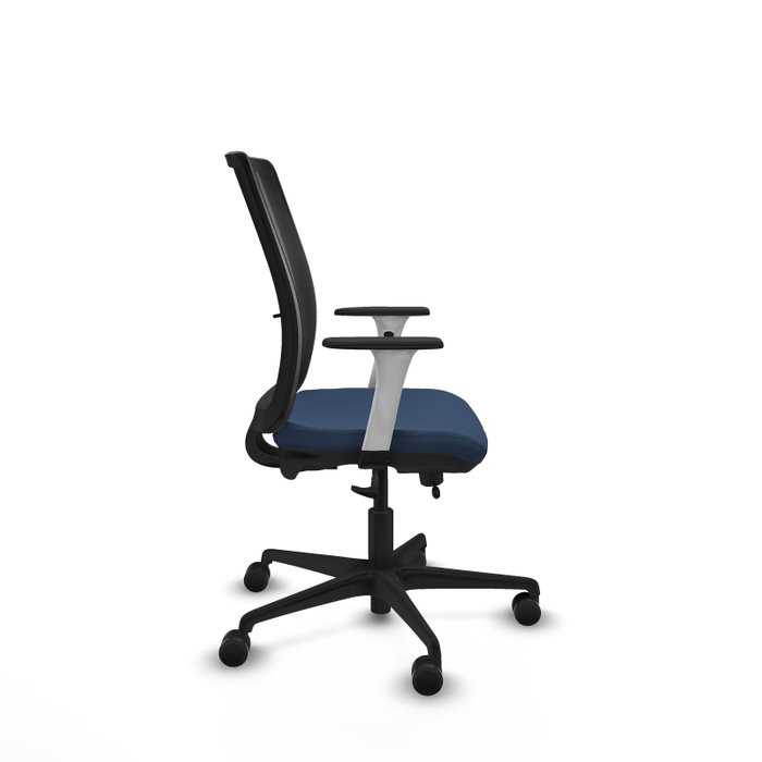 PIQUERAS Y CRESPO Silla de oficina Haches con mecanismo Sincro/Traslack Azul marino