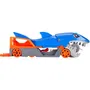 Hot Wheels Transporter Shark Pista Coche Pequeño, Color Azul, Hot Wheels City, Juguete para Edad 4 Años, MATGVG36