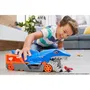 Hot Wheels Transporter Shark Pista Coche Pequeño, Color Azul, Hot Wheels City, Juguete para Edad 4 Años, MATGVG36