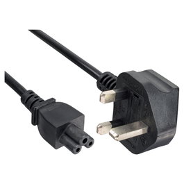 InLine Cable de alimentación para portátil con conector BS 1363 y C5, 2 m