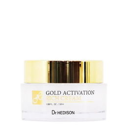 Gold Activation, Oro 24K, Antienvejecimiento, Crema rica, Para la cara, 50 ml