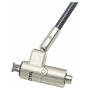 Dicota D31886 Cable de Seguridad Nano Lock Ultra Slim con Llave Kensington de 2 m, Ranura 2.5x6 mm, Negro/Plata, para Portátil