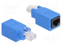 DeLOCK 64803 Adaptador RJ45 Rollover Macho a Hembra Azul