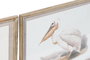 DKD Home Decor Cuadro de Cristal y Abeto Aves Surtido de 6 Unidades