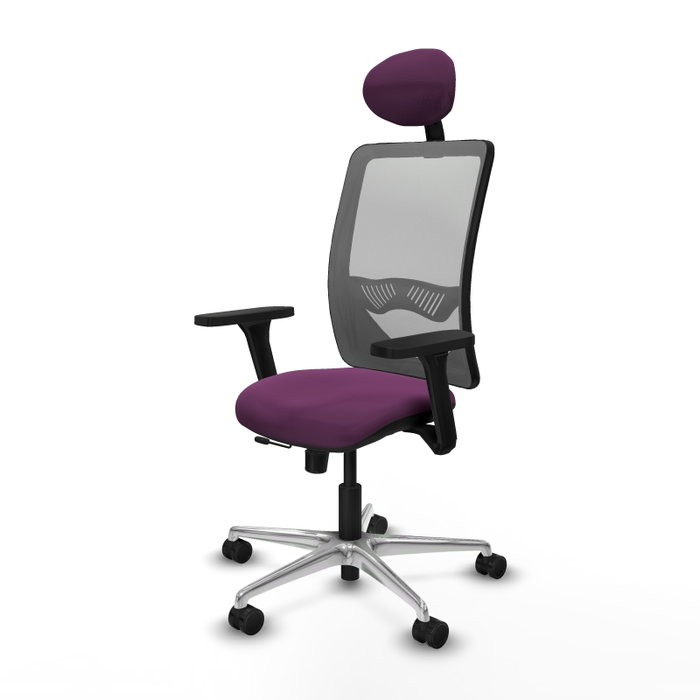 PIQUERAS Y CRESPO Silla de oficina Zulema Morada y Gris