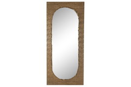 DKD Home Decor Espejo de Metal Dorado 80x6x180 cm