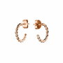 Rosefield Pendientes TOC Hoop twisted Rose Gold Dorado