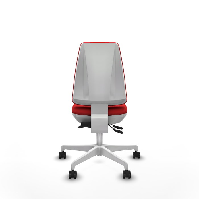 PIQUERAS Y CRESPO Silla de oficina Elche roja con mecanismo asincrónico PIQUERAS Y CRESPO Silla de oficina Elche roja con mecanismo asincrónico