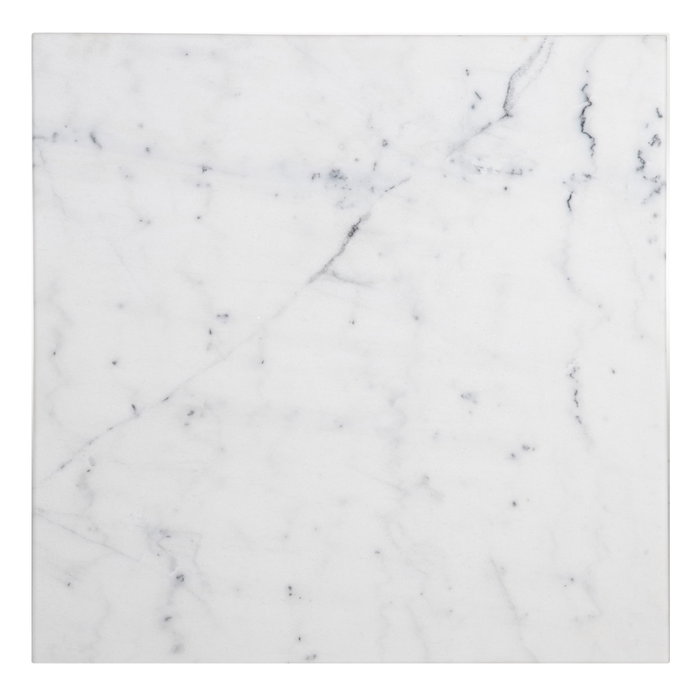 Mesa Auxiliar Blanco-Negro Metal-Mármol 70 X 70 X 71 cm Mesa Auxiliar Blanco-Negro Metal-Mármol 70 X 70 X 71 cm