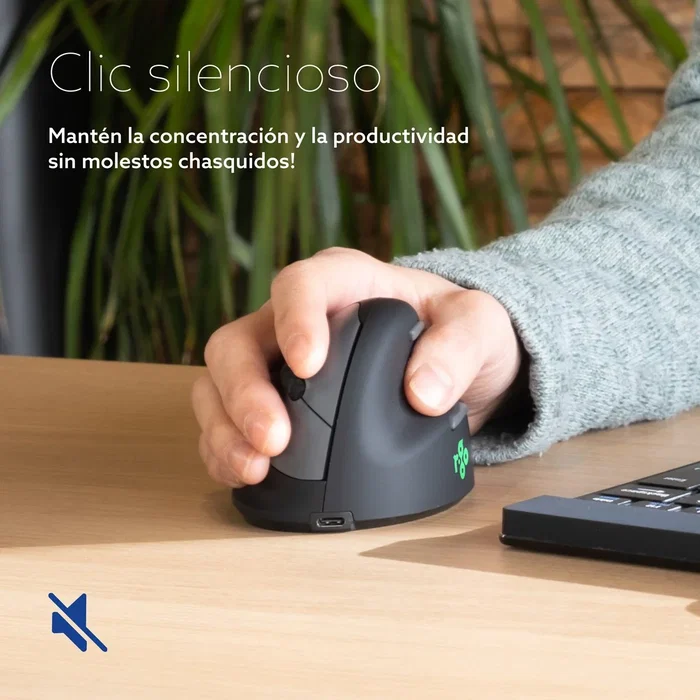 R-Go Tools R-Go HE Mouse Ergonómico Vertical Grande Negro R-Go Tools R-Go HE Mouse Ergonómico Vertical Grande Negro