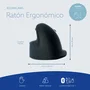 R-Go Tools R-Go HE Mouse Ergonómico Vertical Grande Negro