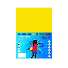 Fabrisa Pack de 50 Cartulina A3 Amarillo 180g