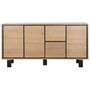 DKD Home Decor Buffet de Metal y MDF 160x38x80 cm