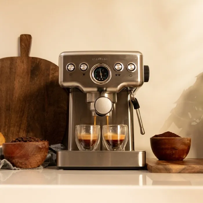 Cecotec Power Espresso 20 Barista Mini Cafetera 1465 W 20 bares 1,8 L Acero inoxidable Cecotec Power Espresso 20 Barista Mini Cafetera 1465 W 20 bares 1,8 L Acero inoxidable