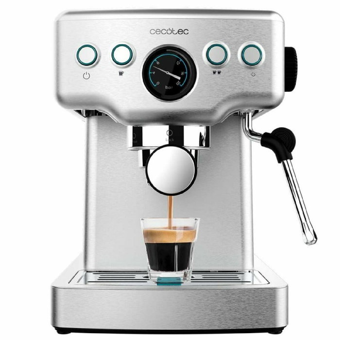 Cafetera Express de Brazo Cecotec Power Espresso 20 Barista Mini Plateado 1465 W 1,2 L Cafetera Express de Brazo Cecotec Power Espresso 20 Barista Mini Plateado 1465 W 1,2 L