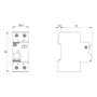 Siemens 5SU13566KK16 Interruptor Diferencial 2x16A-0,03A 6kA