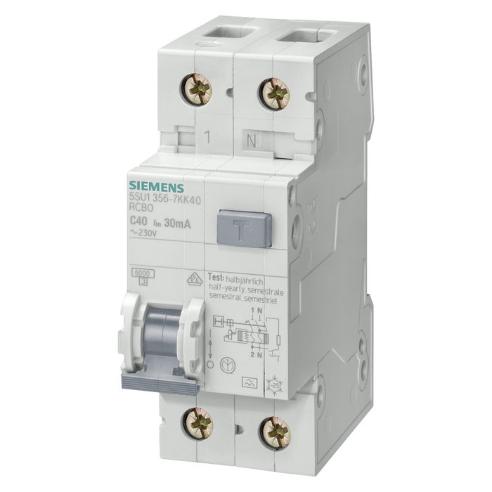 Siemens 5SU13566KK16 Interruptor Diferencial 2x16A-0,03A 6kA Siemens 5SU13566KK16 Interruptor Diferencial 2x16A-0,03A 6kA