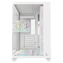 Rampage SEALITE Caja PC con vidrio templado 7 ventiladores ARGB PWM Blanca
