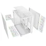 Rampage SEALITE Caja PC con vidrio templado 7 ventiladores ARGB PWM Blanca