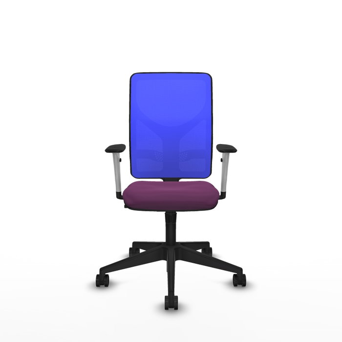 PIQUERAS Y CRESPO Silla de oficina Motilla con mecanismo Sincro, Morado y Azul
