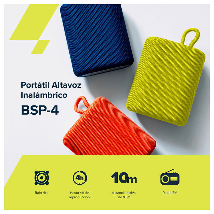 Canyon BSP-4 Altavoz Bluetooth Portátil, Lector TF, USB-C, 5W, Radio FM, Batería 1200 mAh, Color Gris Grafito Canyon BSP-4 Altavoz Bluetooth Portátil, Lector TF, USB-C, 5W, Radio FM, Batería 1200 mAh, Color Gris Grafito