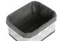 DKD Home Decor Cesta Tradicional Gris Blanco Set de 6 Piezas Bambú Poliéster Algodón MDF 51 x 35 x 33 cm