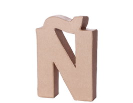 Innspiro Letra Ñ de papel maché con 10 cm de altura