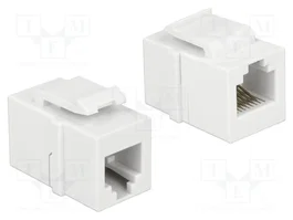 DeLOCK 86380 Módulo Keystone RJ12 Cat.3 Blanco