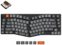 Keychron K15M Teclado Gaming Mecánico Gateron Low Profile MX Brown 2.0 Inalámbrico Gris y Negro