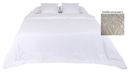 DKD Home Decor Colcha Bordada Blanca 180x260 cm