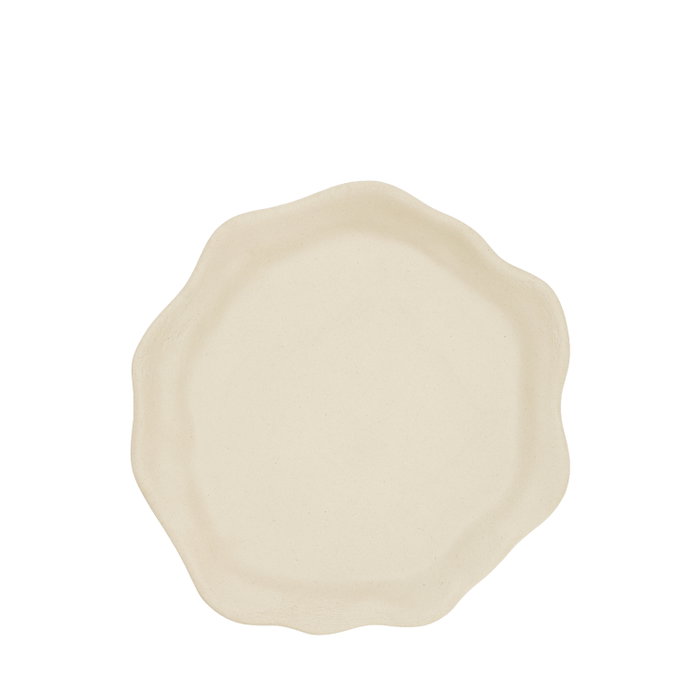 Summa Oyster Crema Plato Llano 21 cm (Set de 6)