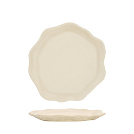 Summa Oyster Crema Plato Llano 21 cm (Set de 6)