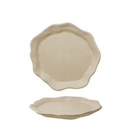 Summa Plato Llano Oyster Crema - Plato de Gres, 21 cm, Color Crema (Set de 6)