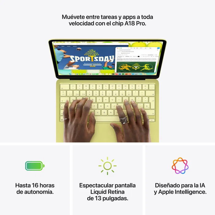Apple MacBook Neo 13 pulgadas A18 Pro 8GB 512GB SSD Índigo