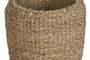 DKD Home Decor Set de 3 Maceteros Balines Seagrass y Metal Natural